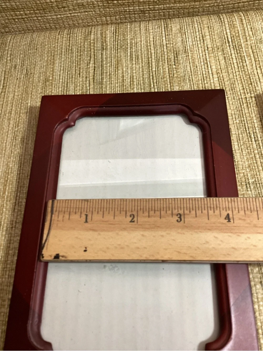 Classic Brown Wood Photo Frame Set 2 4x6 1 5x7